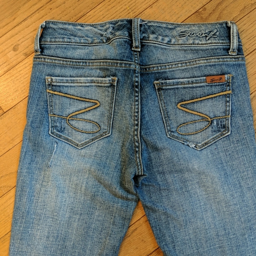 Seven7 distressed skinny jeans - Picture 5 of 6